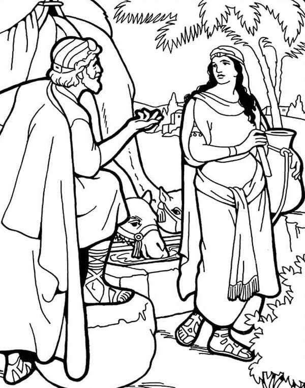 104 Isaac and Rebekah Coloring Pages Printable 64