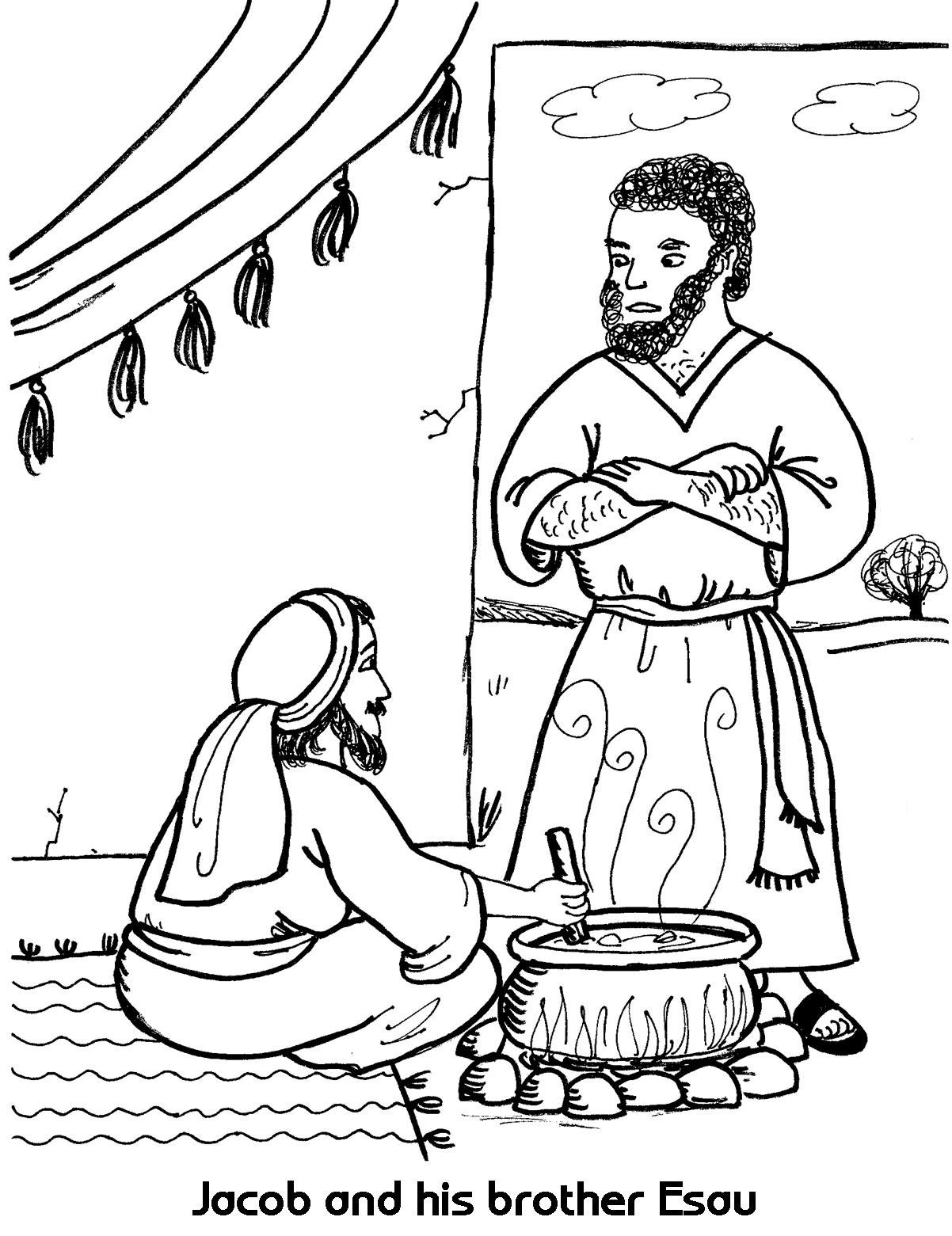 104 Isaac and Rebekah Coloring Pages Printable 7