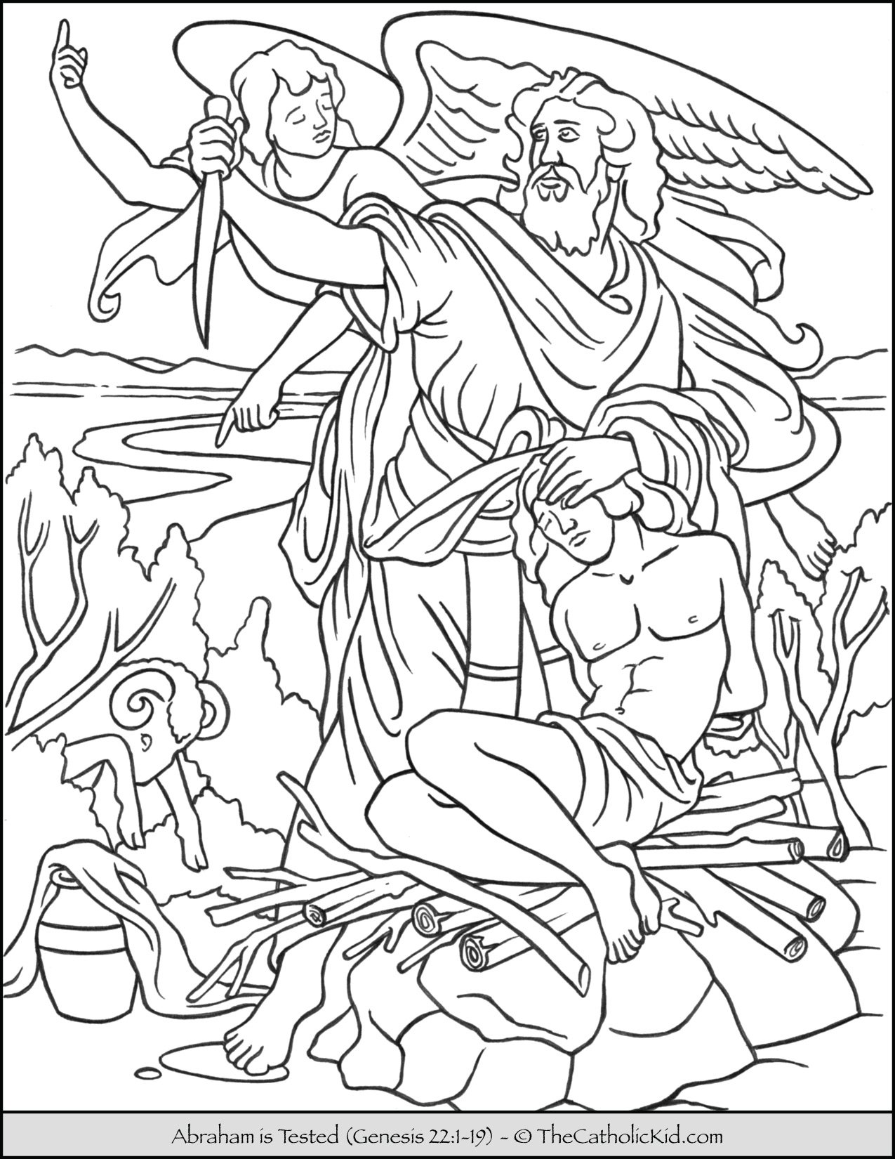 104 Isaac and Rebekah Coloring Pages Printable 81