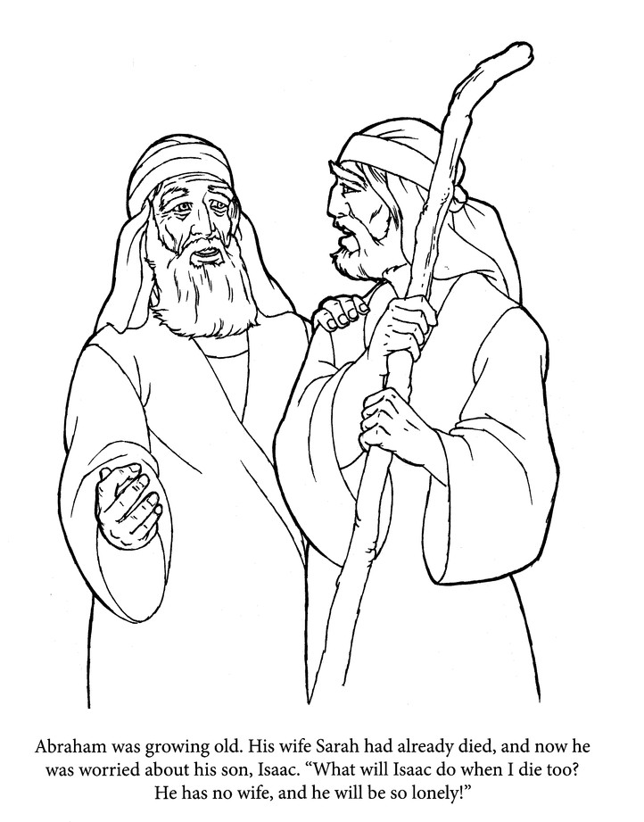 104 Isaac and Rebekah Coloring Pages Printable 83