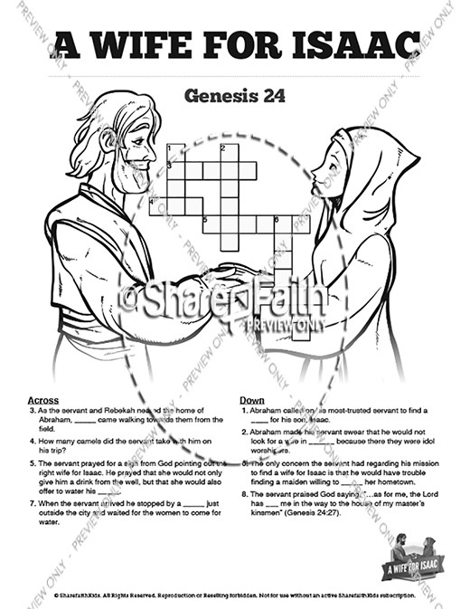 104 Isaac and Rebekah Coloring Pages Printable 89