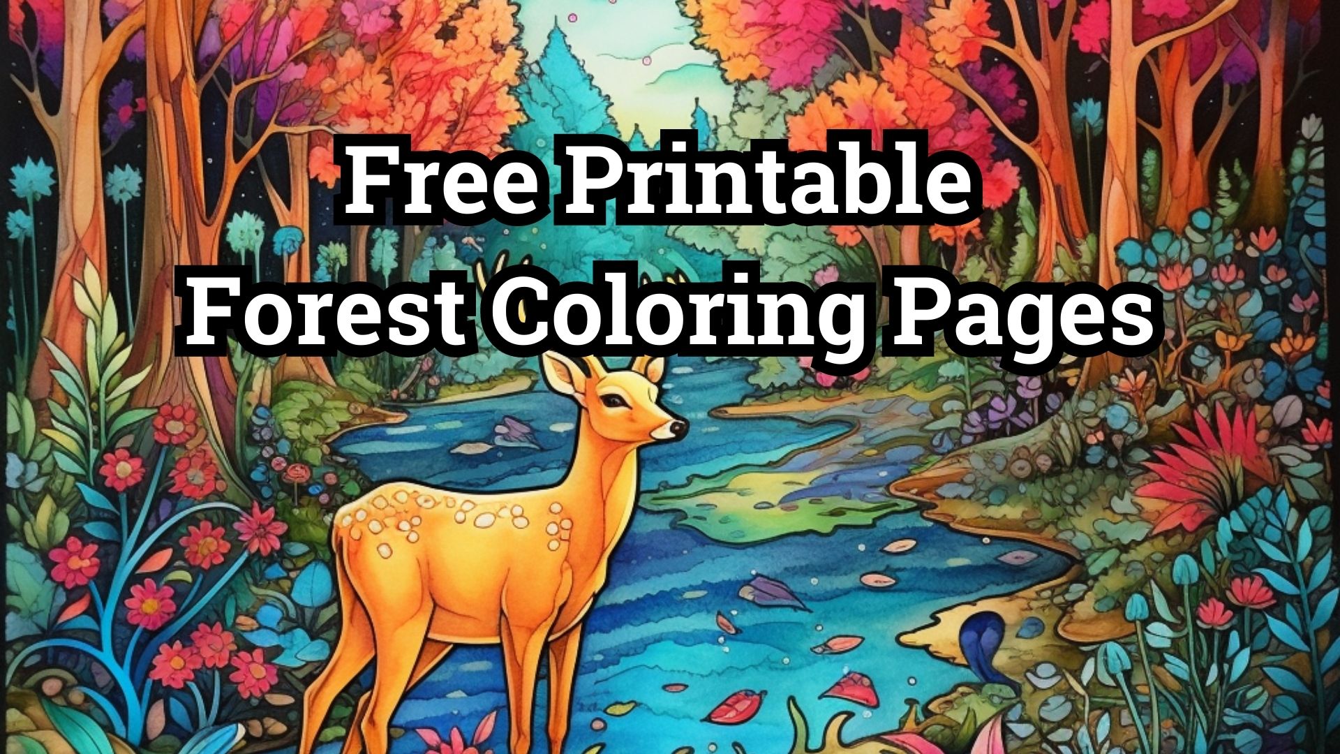 106 Forest Coloring Pages Printable 10