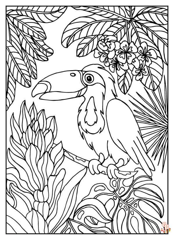 106 Forest Coloring Pages Printable 102