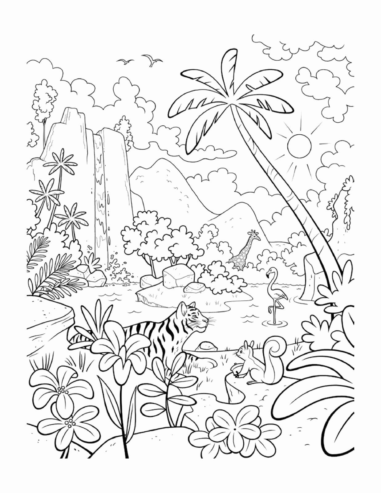 106 Forest Coloring Pages Printable 12