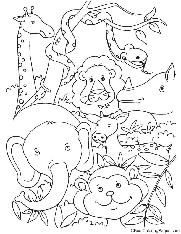 106 Forest Coloring Pages Printable 17