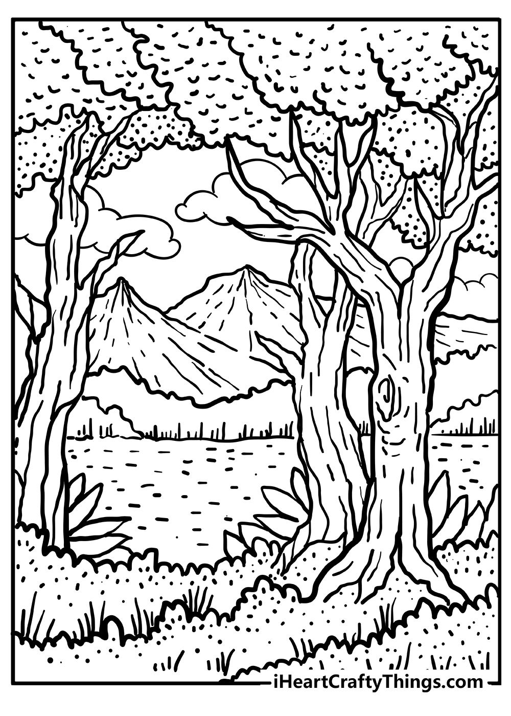 106 Forest Coloring Pages Printable 19