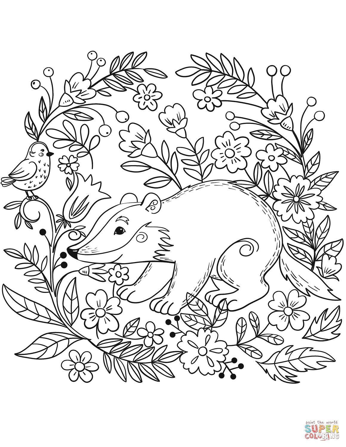 106 Forest Coloring Pages Printable 21