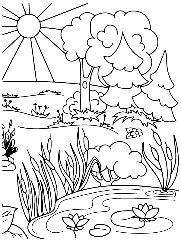 106 Forest Coloring Pages Printable 29