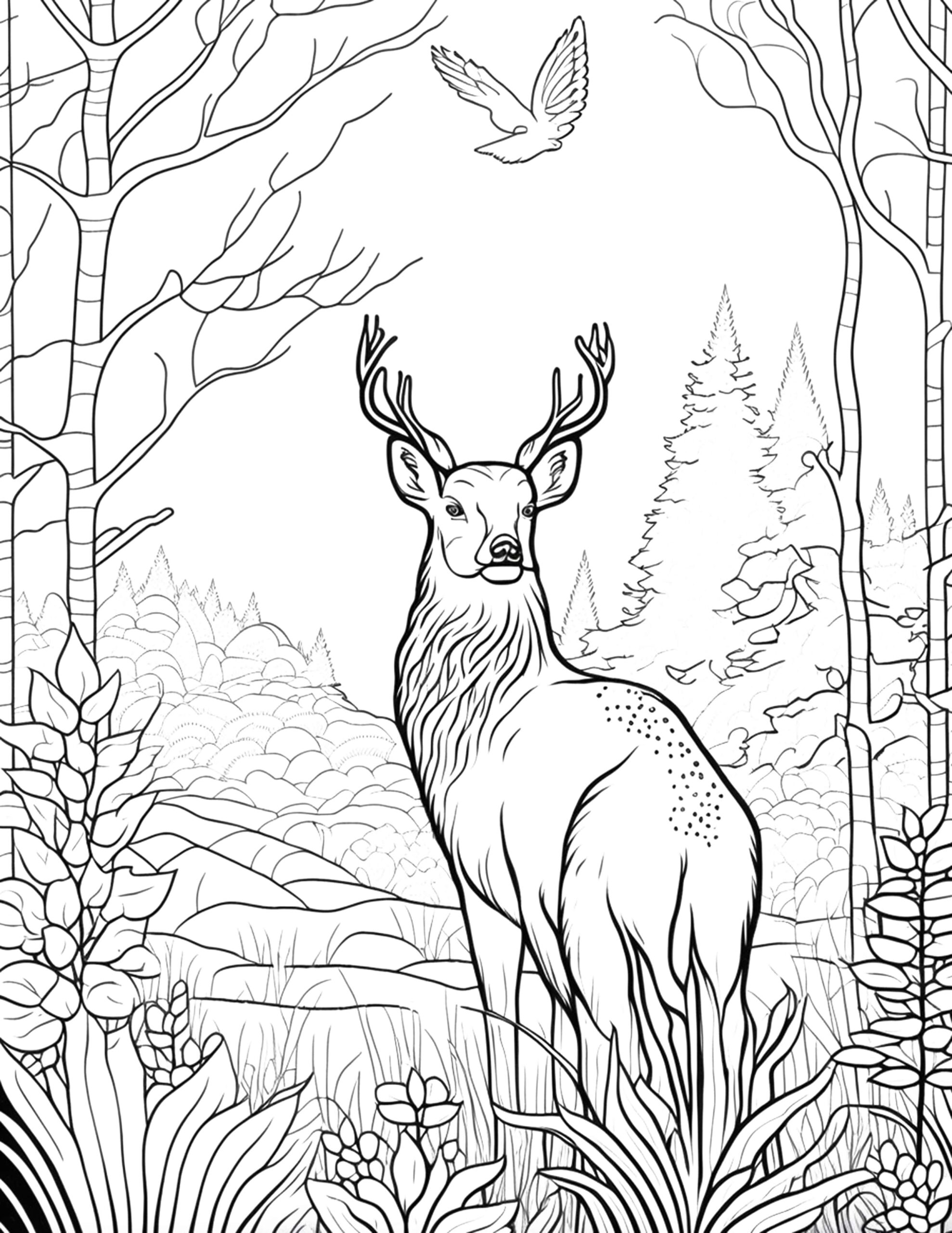 106 Forest Coloring Pages Printable 38