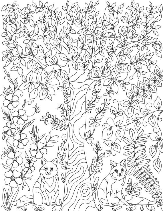 106 Forest Coloring Pages Printable 46