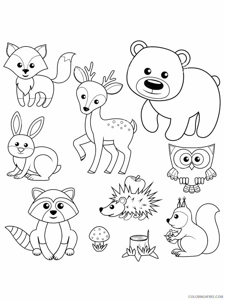 106 Forest Coloring Pages Printable 56