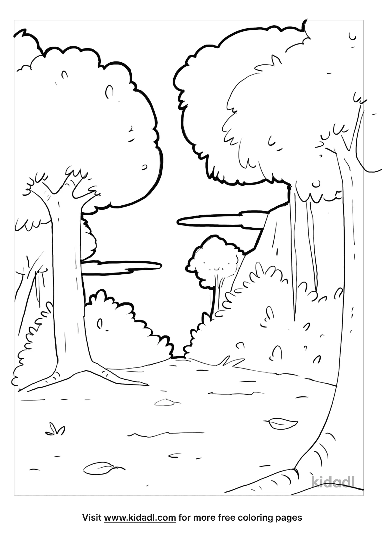 106 Forest Coloring Pages Printable 58