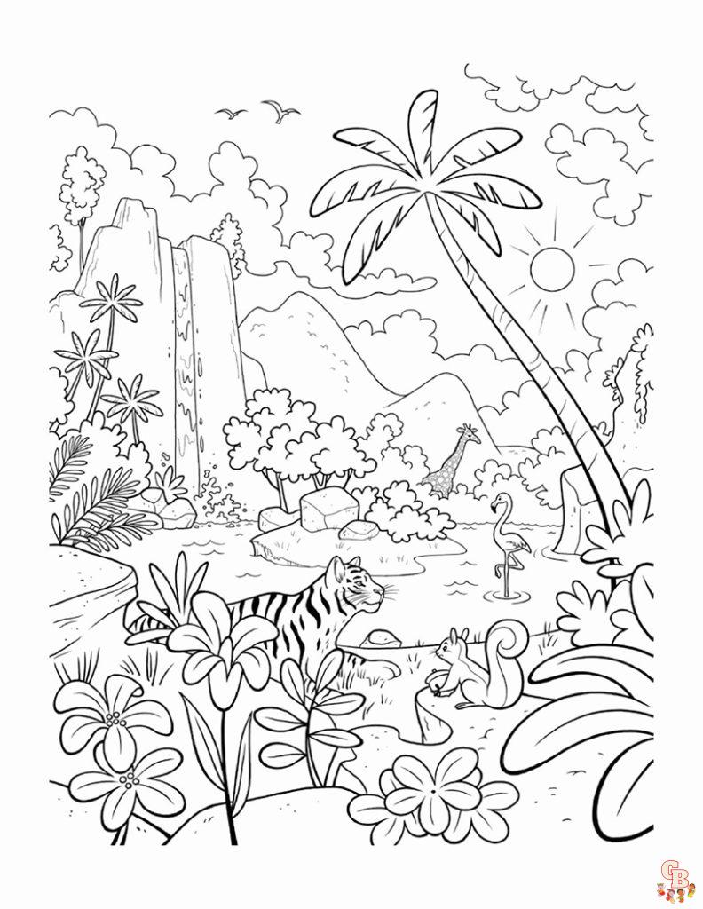 106 Forest Coloring Pages Printable 65