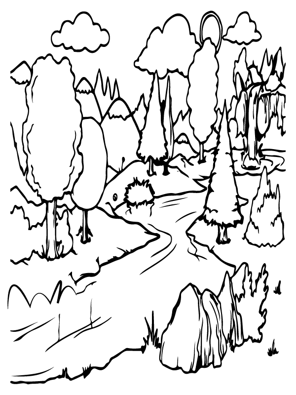 106 Forest Coloring Pages Printable 66