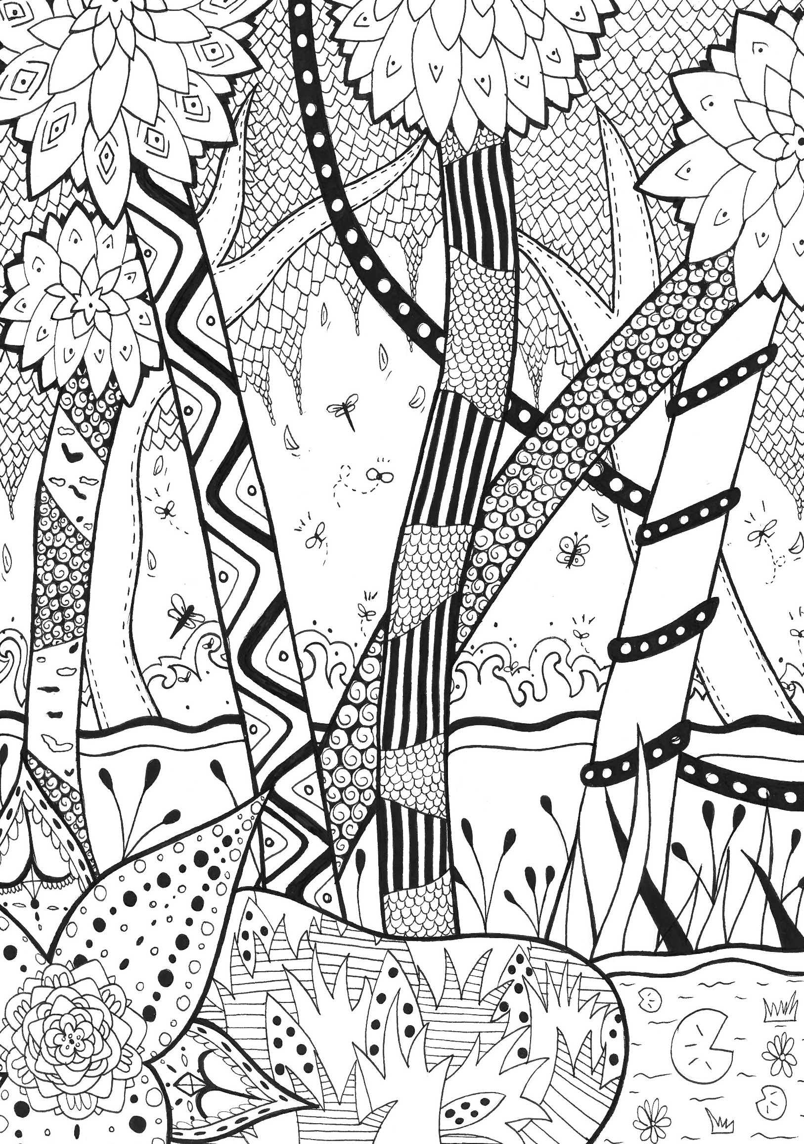 106 Forest Coloring Pages Printable 86