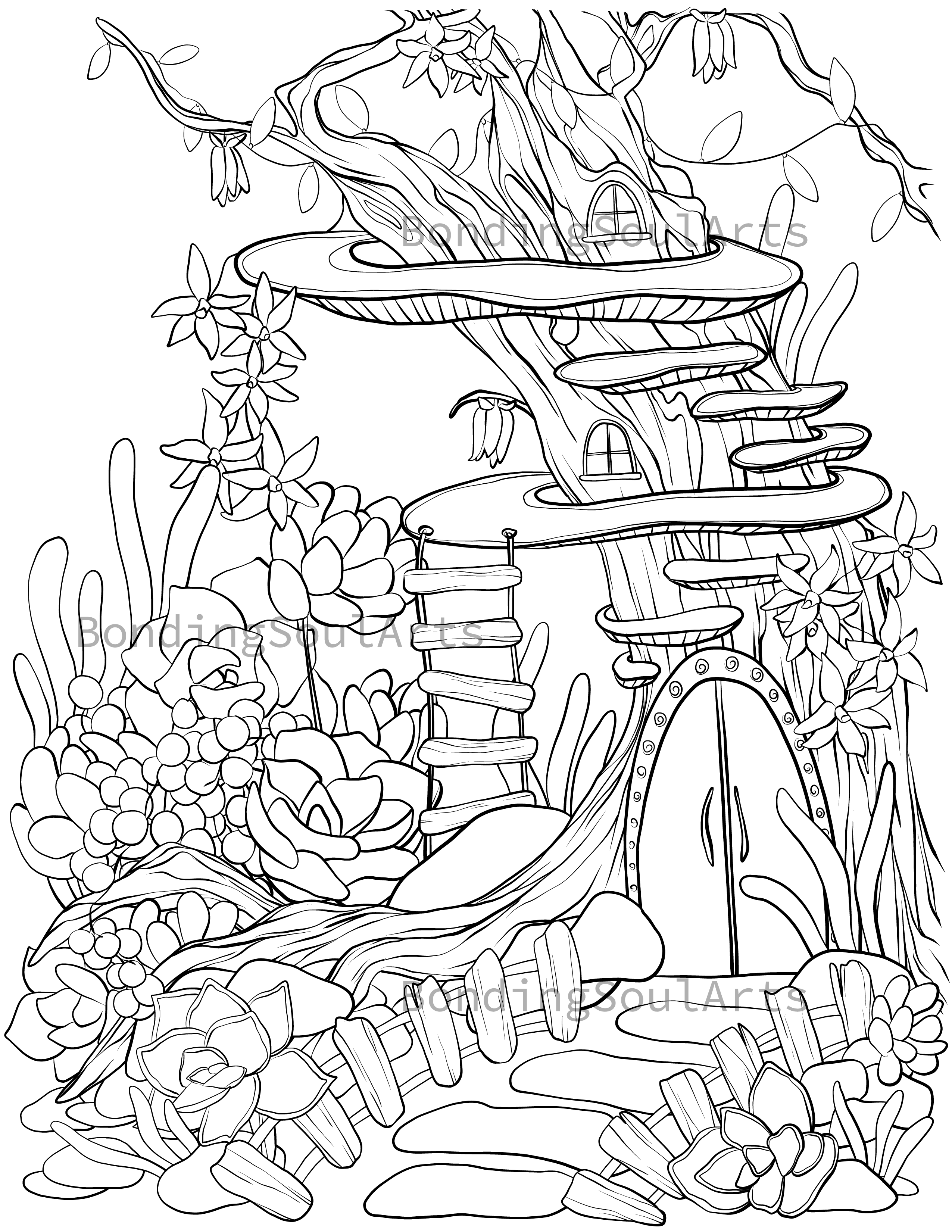 106 Forest Coloring Pages Printable 87