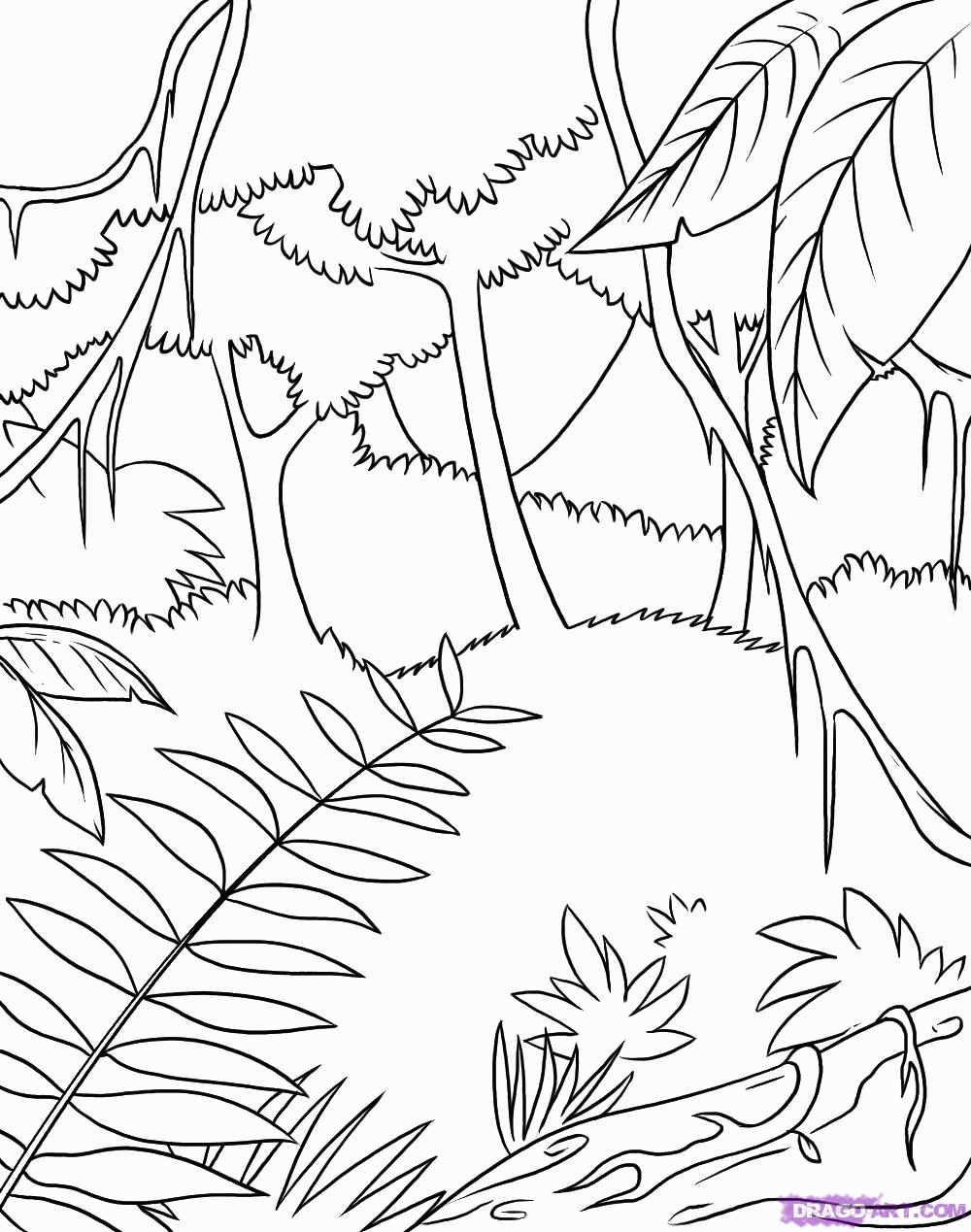 106 Forest Coloring Pages Printable 88