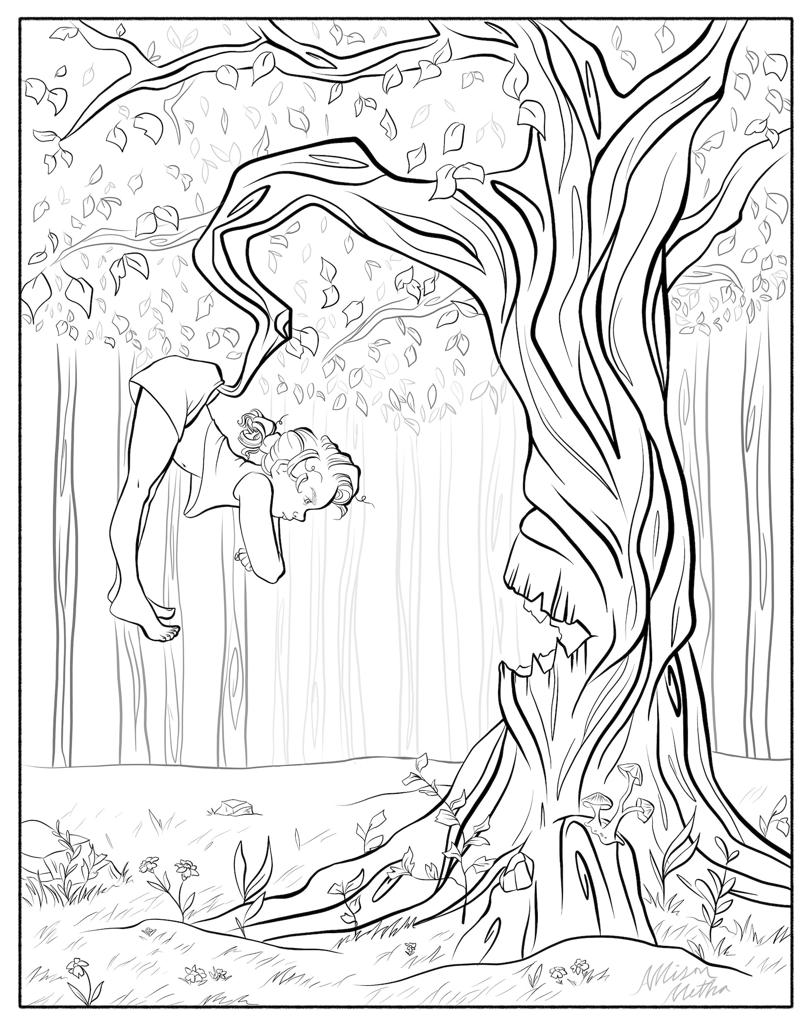 106 Forest Coloring Pages Printable 96