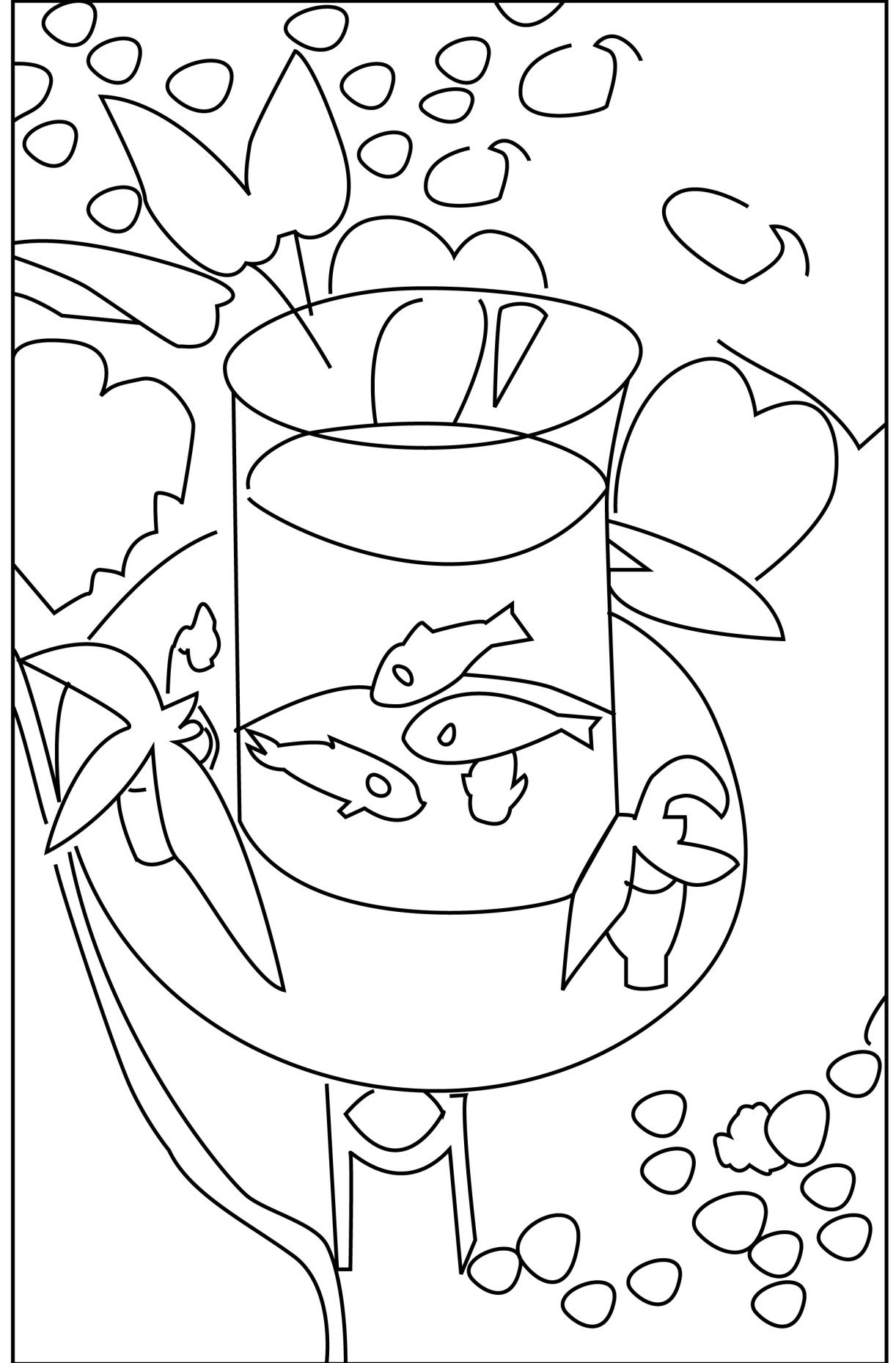 109 Free Printable Goldfish Coloring Pages for Kids 100