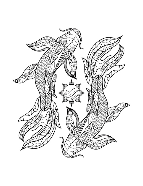 109 Free Printable Goldfish Coloring Pages for Kids 106