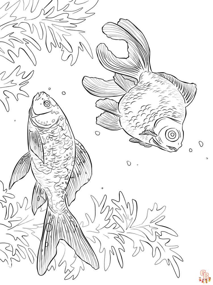 109 Free Printable Goldfish Coloring Pages for Kids 27