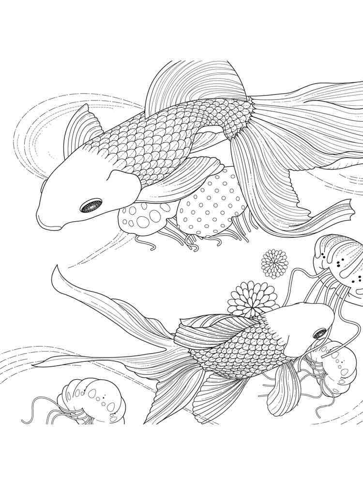 109 Free Printable Goldfish Coloring Pages for Kids 29