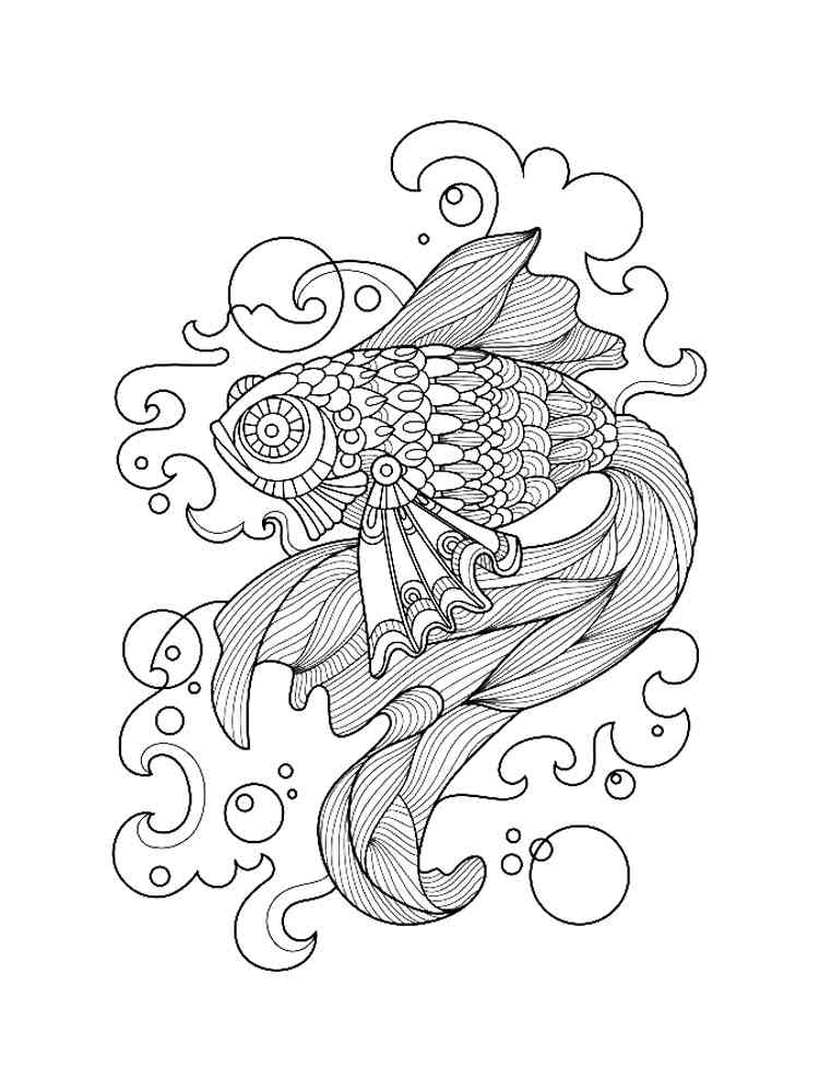 109 Free Printable Goldfish Coloring Pages for Kids 33