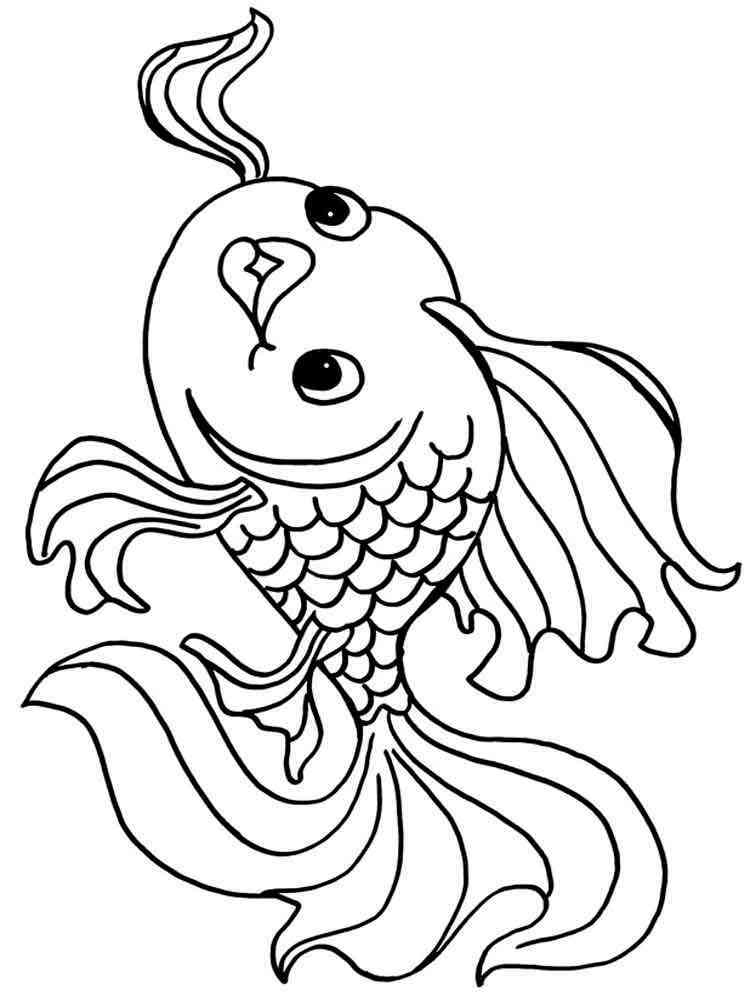 109 Free Printable Goldfish Coloring Pages for Kids 36