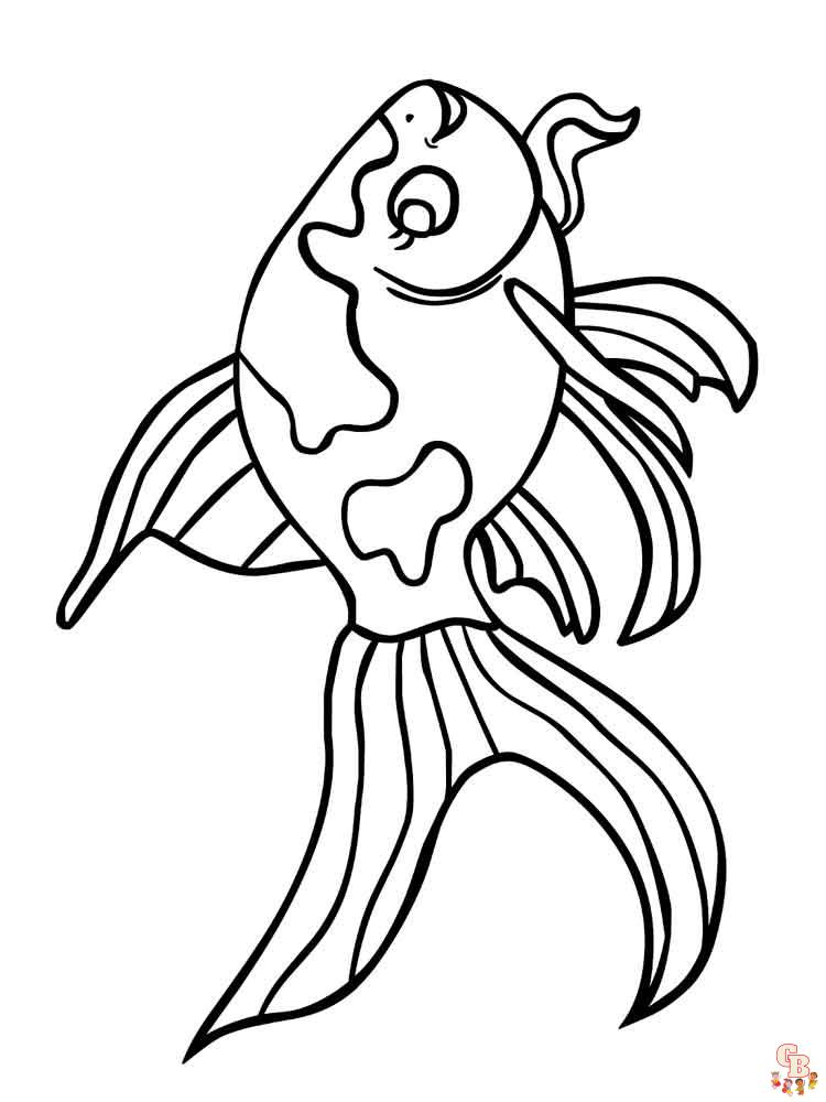 109 Free Printable Goldfish Coloring Pages for Kids 37