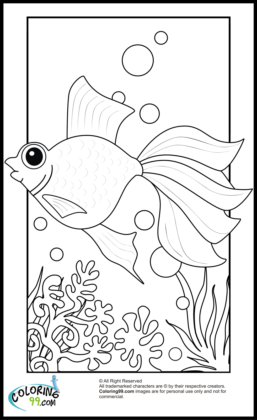 109 Free Printable Goldfish Coloring Pages for Kids 38