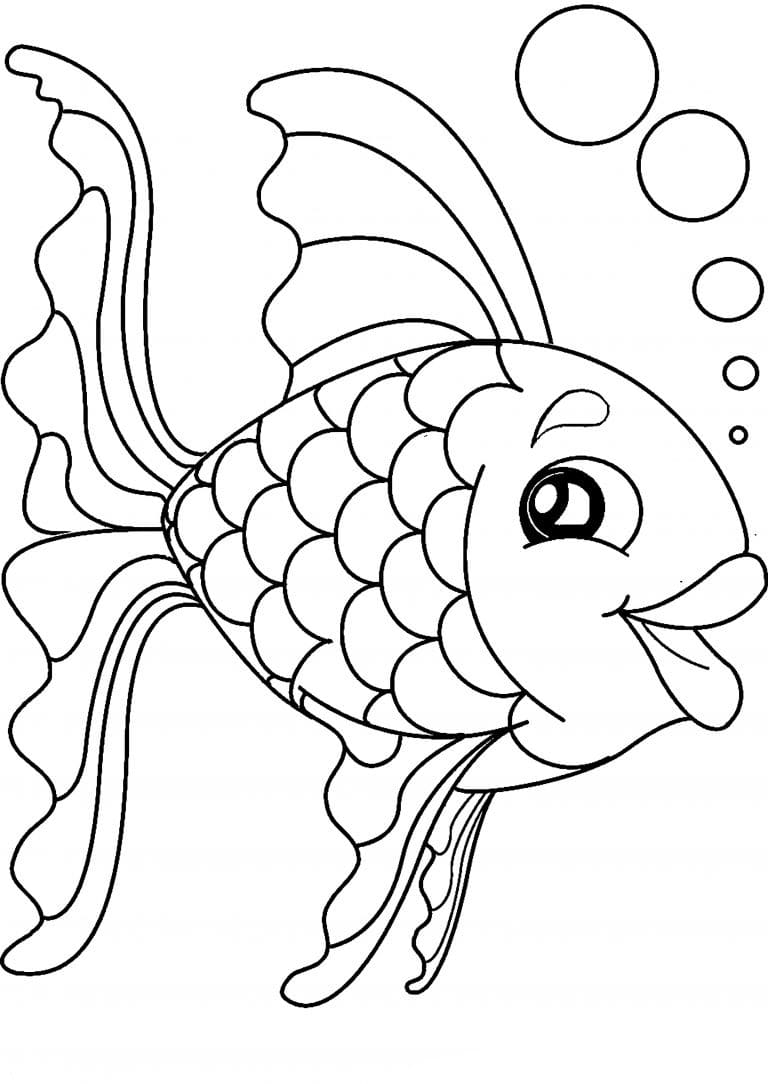 109 Free Printable Goldfish Coloring Pages for Kids 39