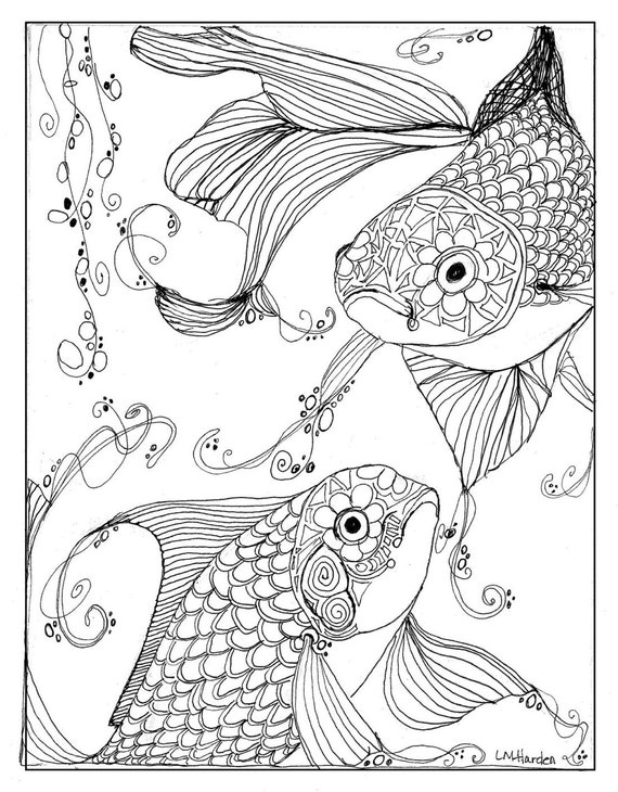 109 Free Printable Goldfish Coloring Pages for Kids 43