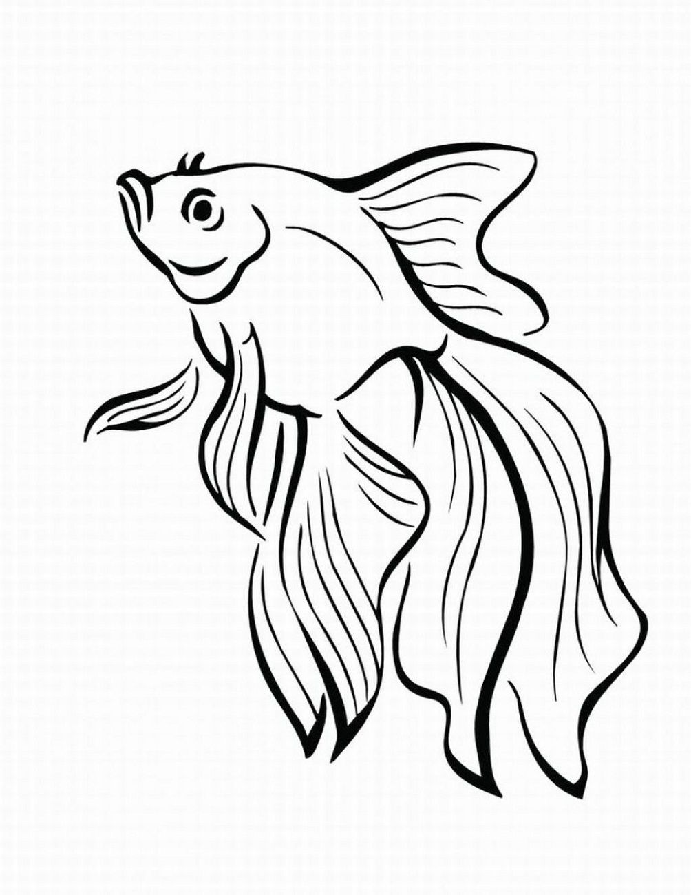 109 Free Printable Goldfish Coloring Pages for Kids 55