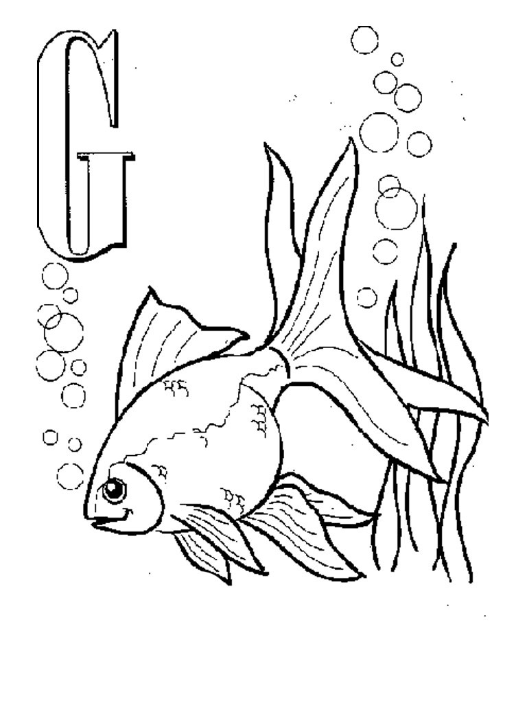 109 Free Printable Goldfish Coloring Pages for Kids 58