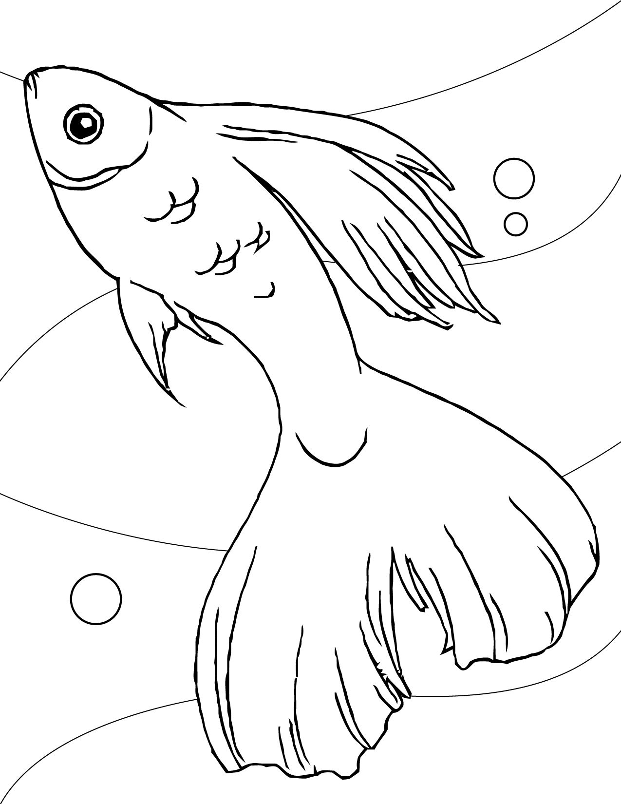 109 Free Printable Goldfish Coloring Pages for Kids 59