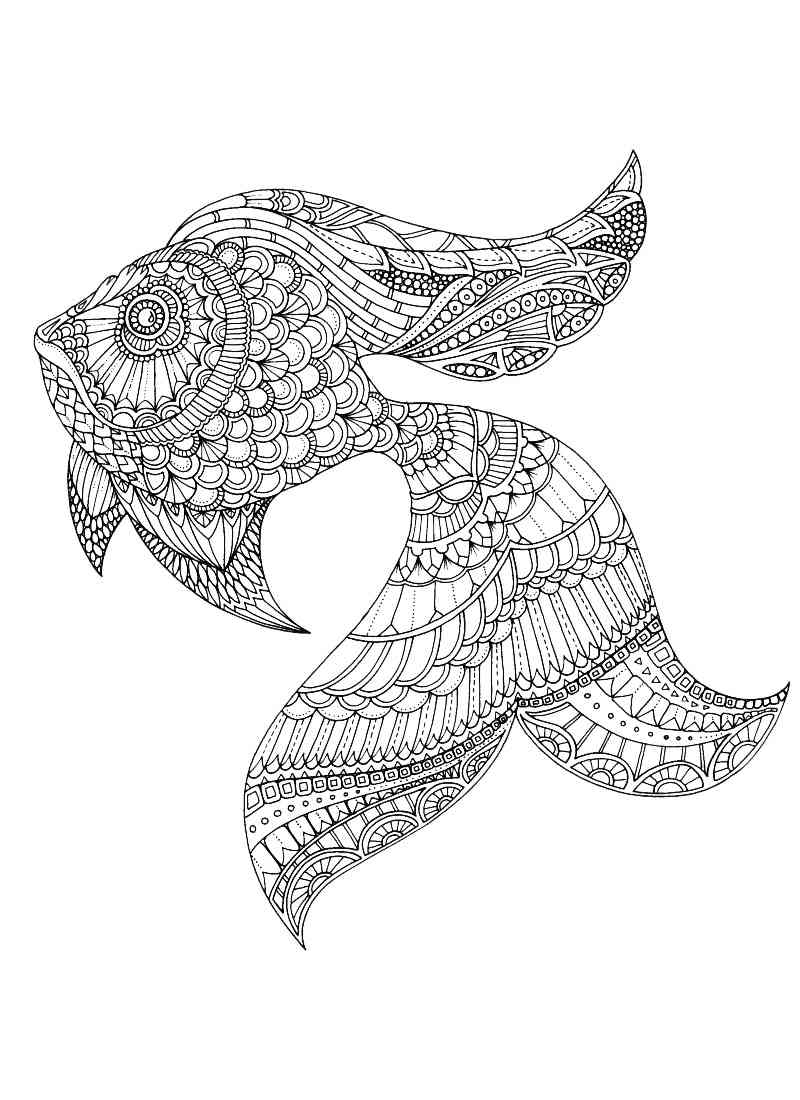 109 Free Printable Goldfish Coloring Pages for Kids 67