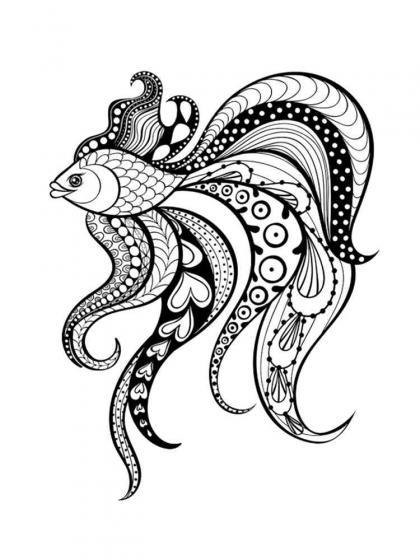 109 Free Printable Goldfish Coloring Pages for Kids 69