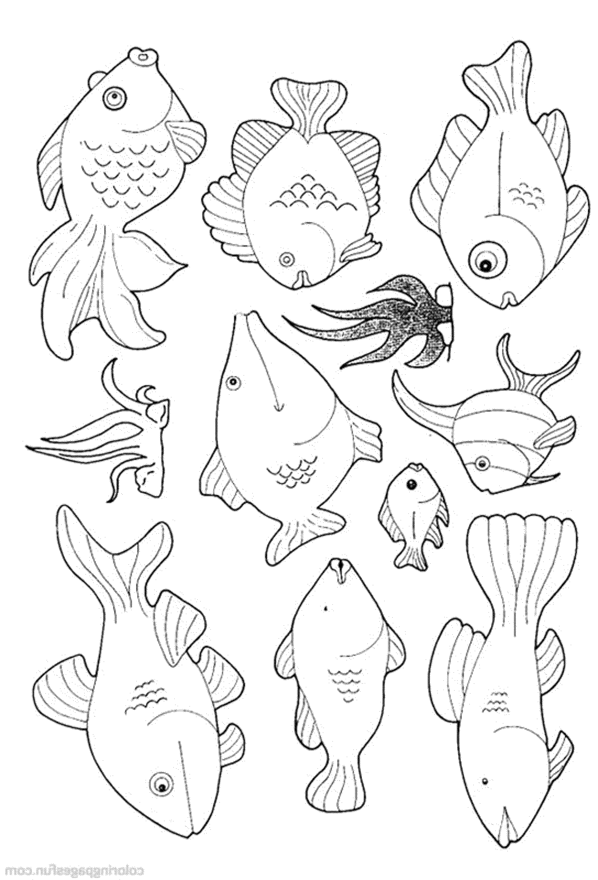 109 Free Printable Goldfish Coloring Pages for Kids 81