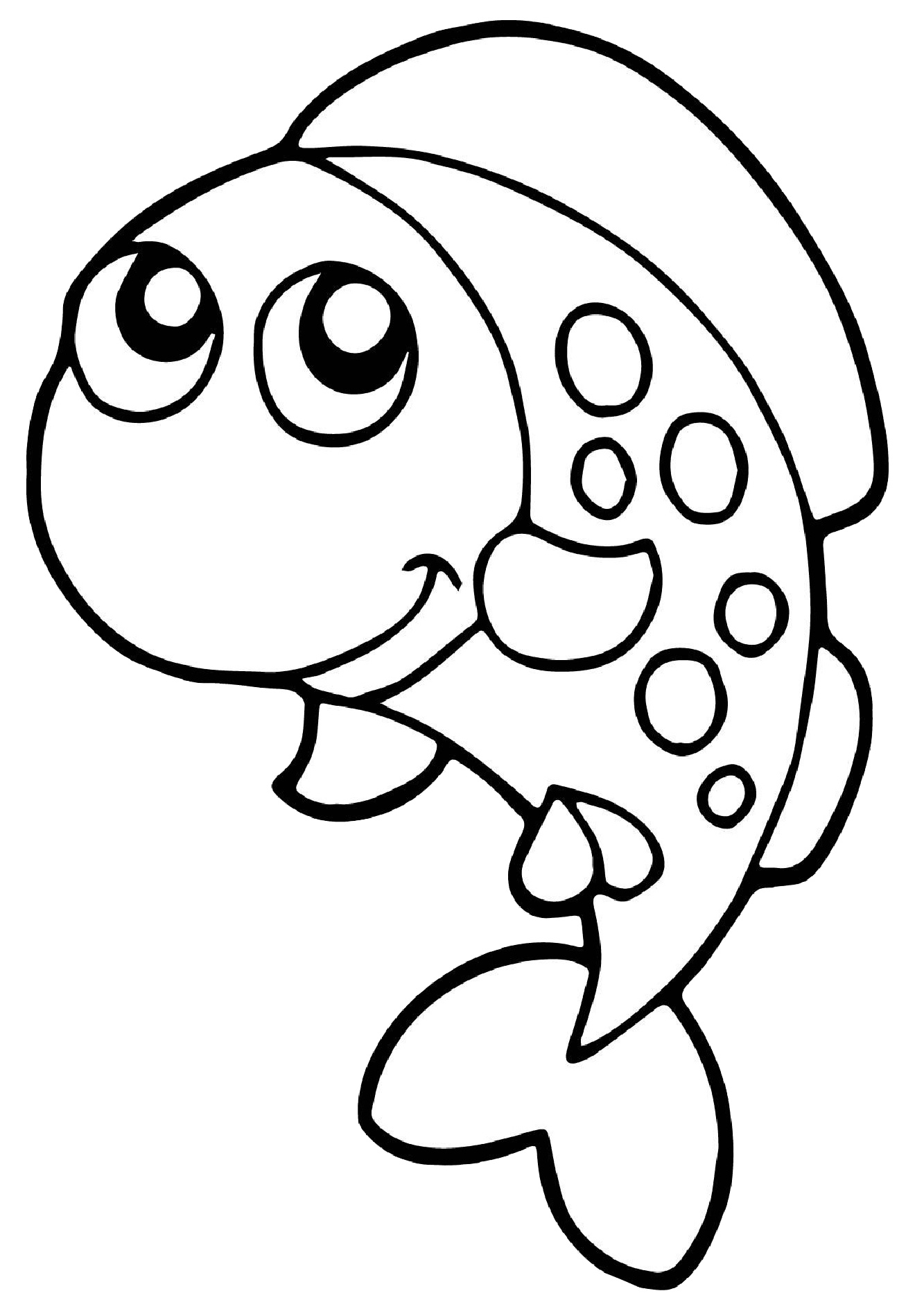 109 Free Printable Goldfish Coloring Pages for Kids 89