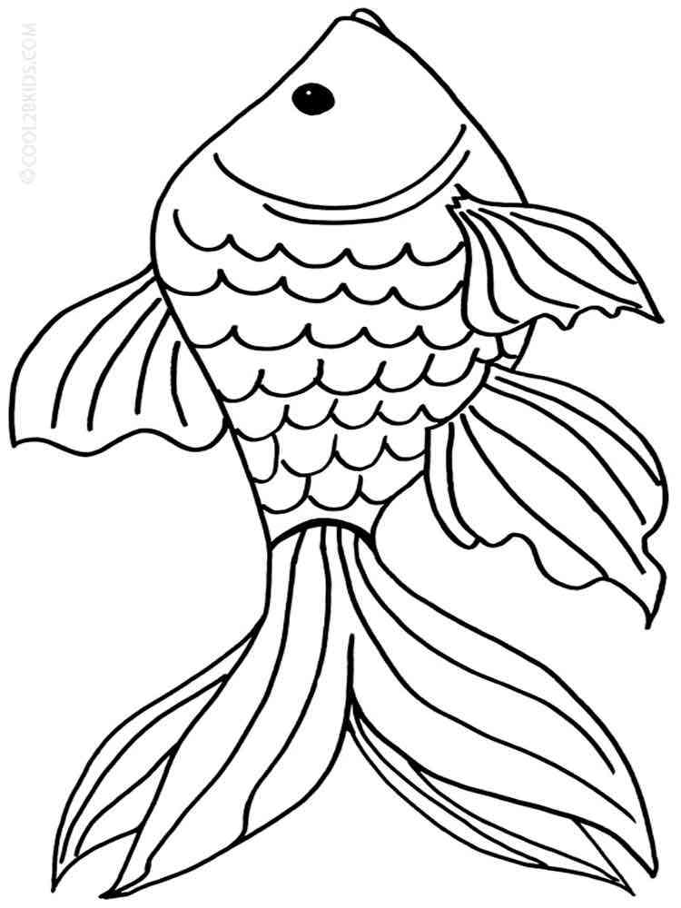 109 Free Printable Goldfish Coloring Pages for Kids 97