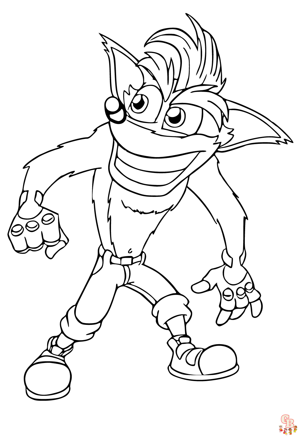 110 Crash Bandicoot Coloring Pages Printable 100