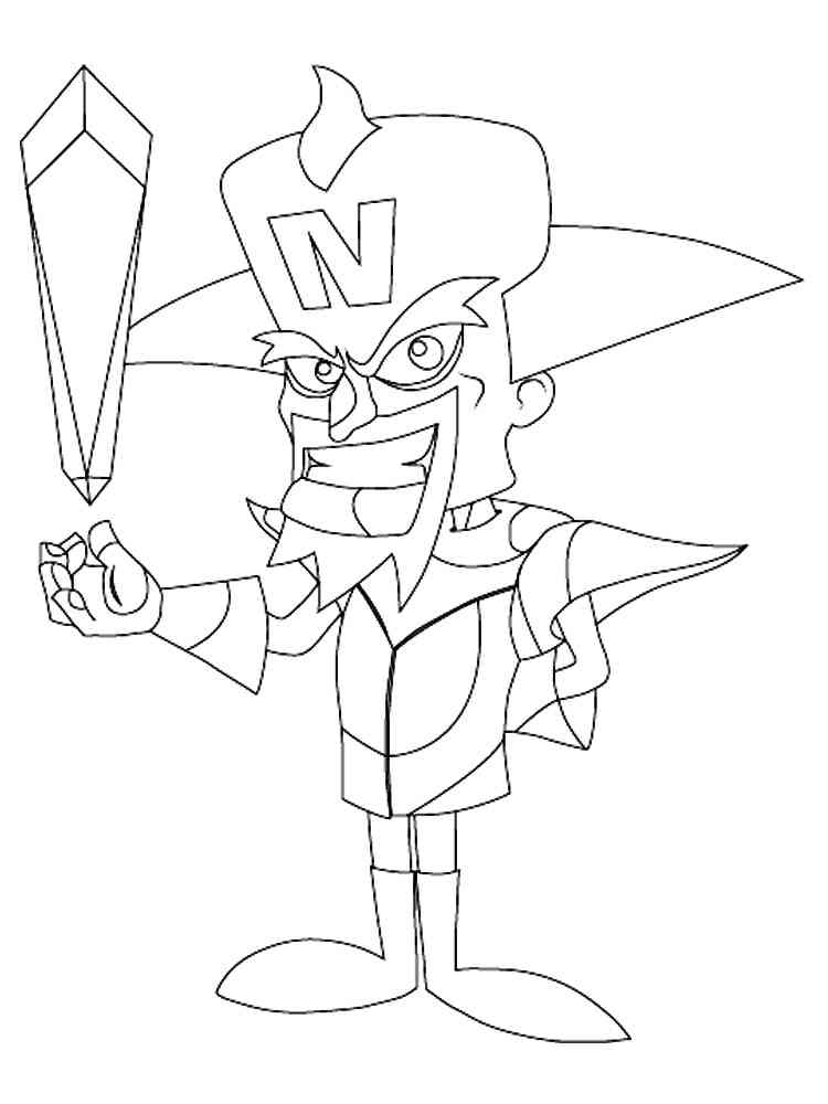 110 Crash Bandicoot Coloring Pages Printable 104