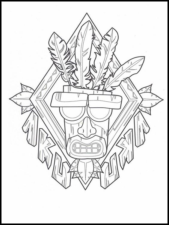 110 Crash Bandicoot Coloring Pages Printable 11