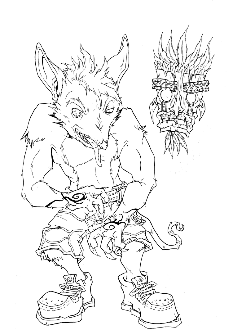 110 Crash Bandicoot Coloring Pages Printable 22