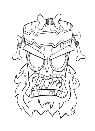 110 Crash Bandicoot Coloring Pages Printable 36