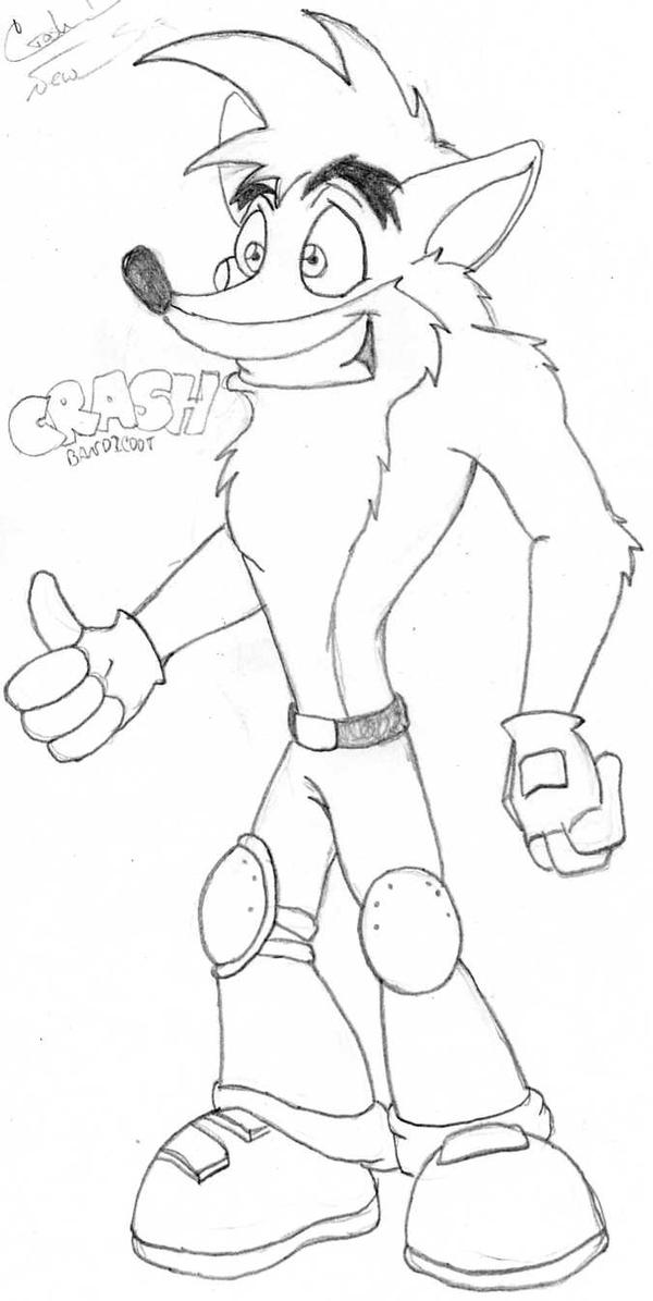 110 Crash Bandicoot Coloring Pages Printable 4