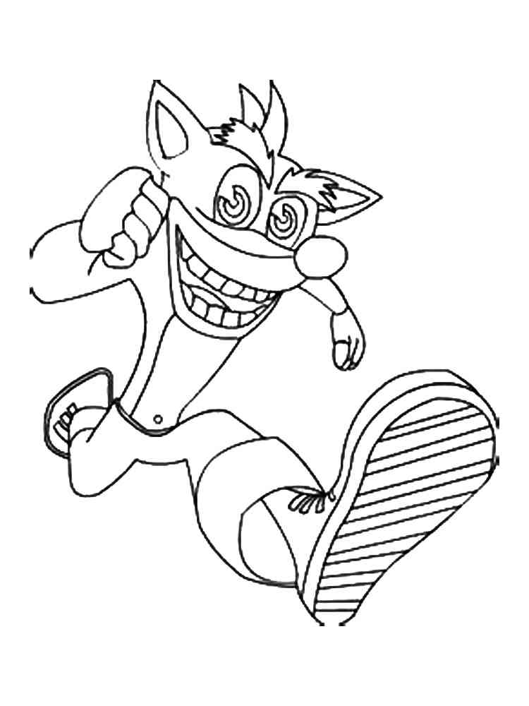 110 Crash Bandicoot Coloring Pages Printable 42