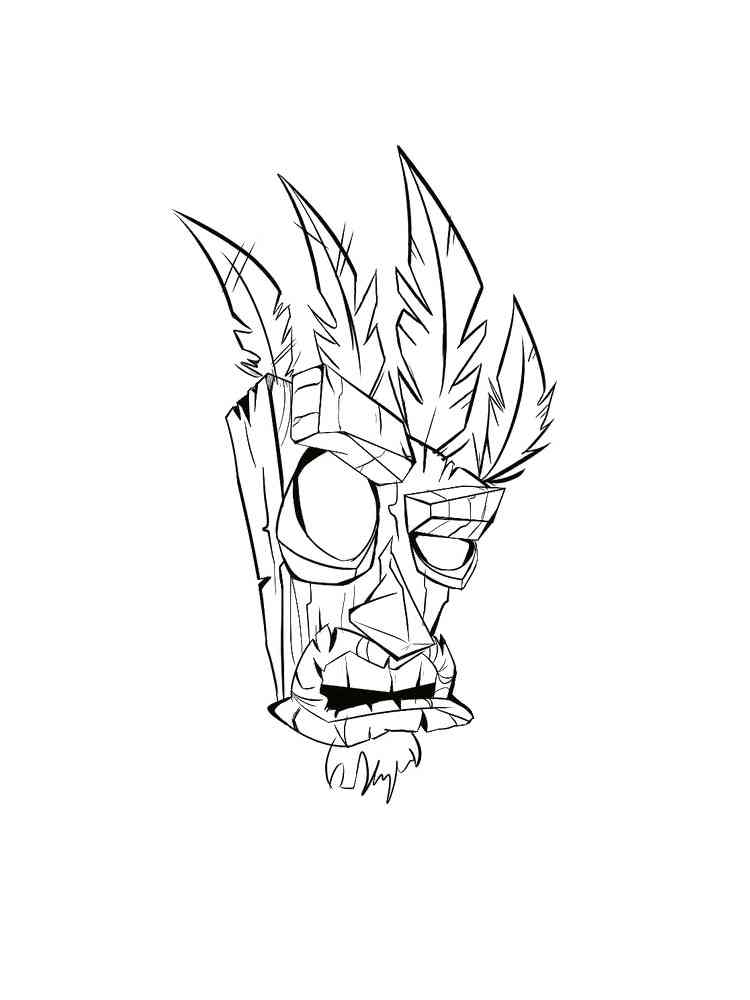 110 Crash Bandicoot Coloring Pages Printable 50