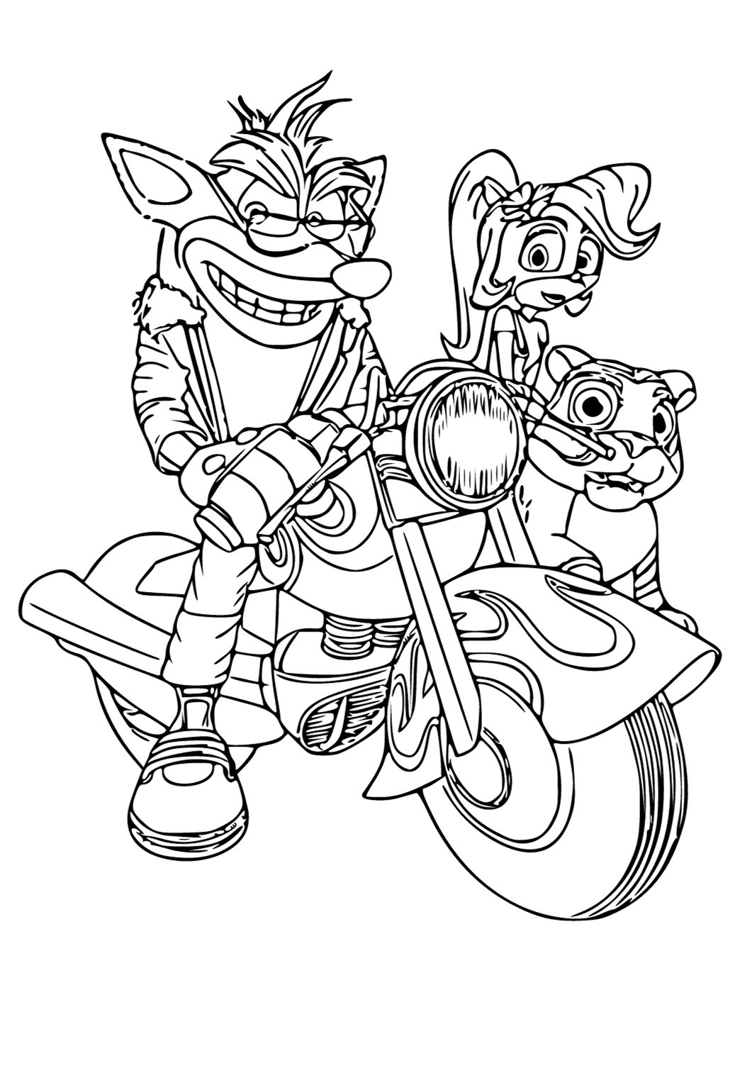 110 Crash Bandicoot Coloring Pages Printable 52