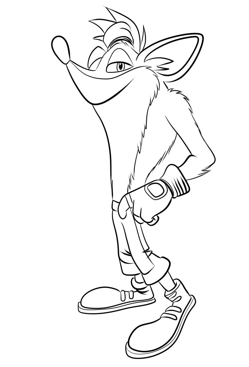 110 Crash Bandicoot Coloring Pages Printable 53